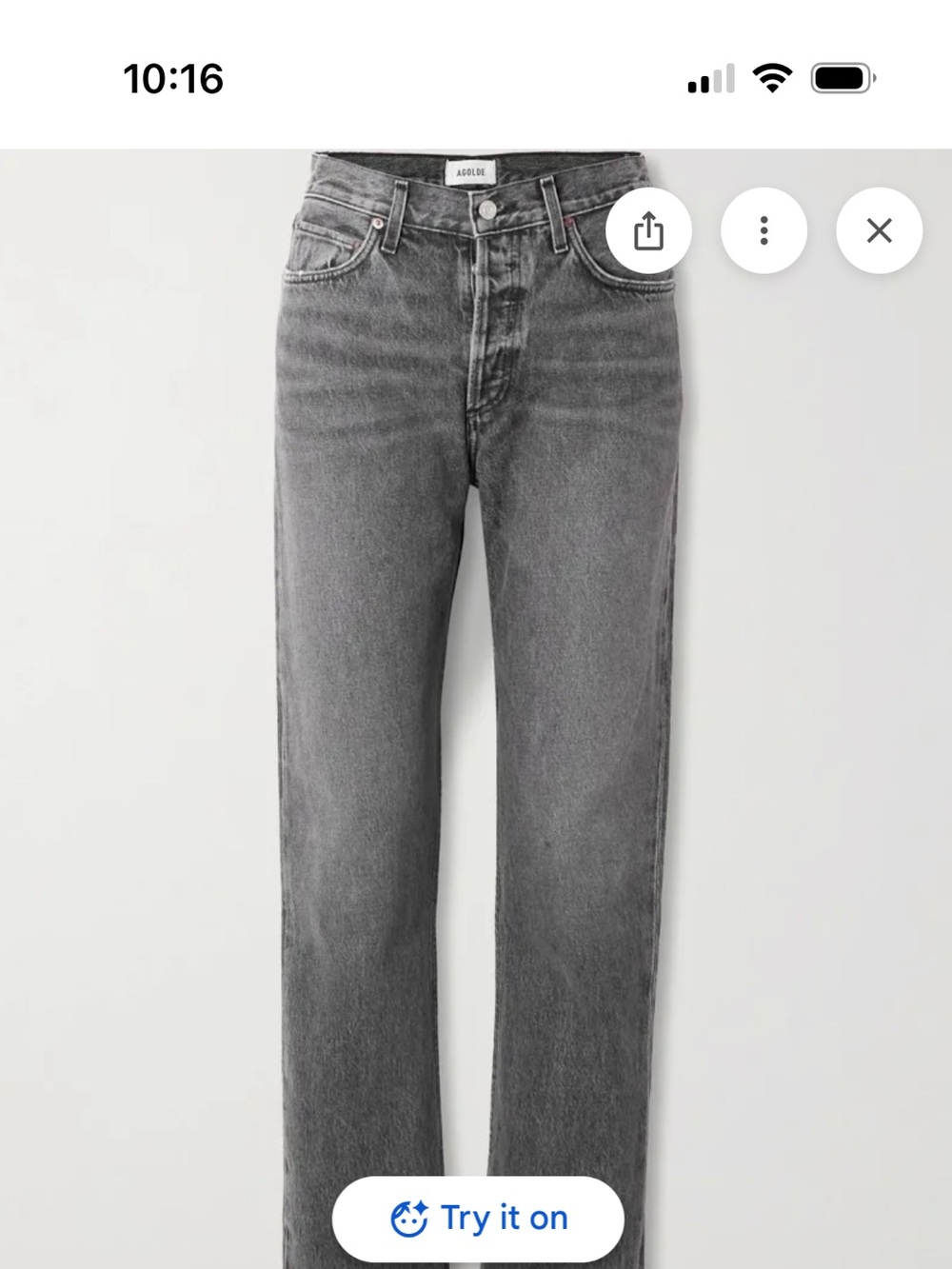 Agolde 90s Pinch Waist in Underground